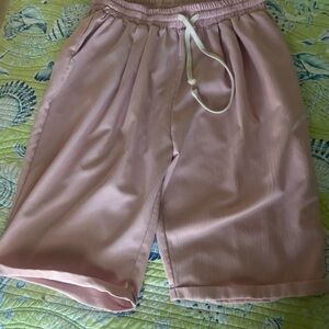 Pink Jogger Pants with Drawstring